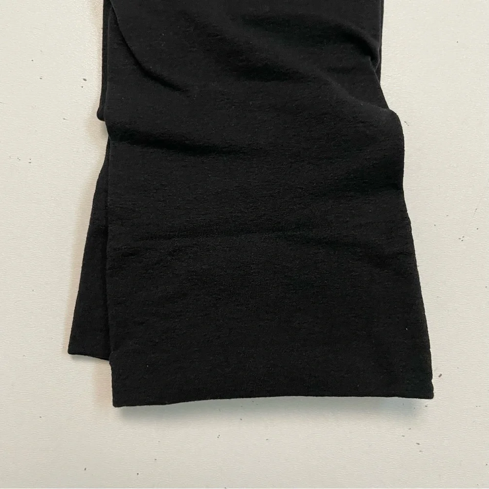 Hue Knee Hi Socks Comfort Top Soft Nylon Opaque Black Size 1